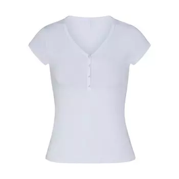 Футболка хенли SKIMS, цвет periwinkle