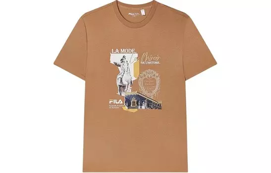 Футболка HERITAGE BASKETBALL мужская Noisy Cuckoo коричневая Fila, цвет Noisy cuckoo brown