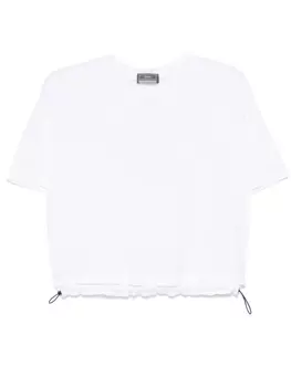 Футболка Herno с завязками на подоле, белый