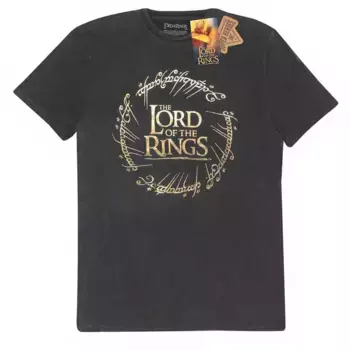 Футболка Heroes Official Lord Of The Rings Gold Foil Logo, черный