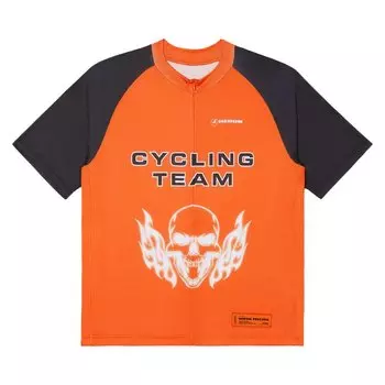 Футболка Heron Preston Flaming Skull T-Shirt, разноцветный