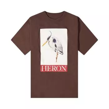 Футболка Heron Preston Heron Painted Short-Sleeve 'Brown', коричневый