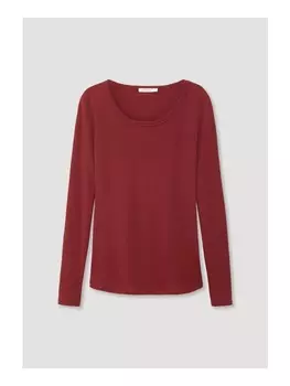 Футболка Hessnatur Langarmshirt, цвет dunkelrot