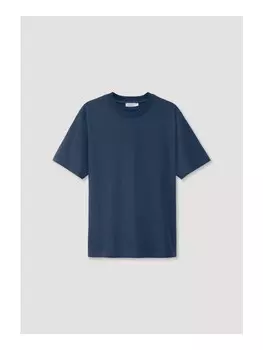 Футболка Hessnatur Relaxed aus reiner Bio Baumwolle, цвет nachtblau