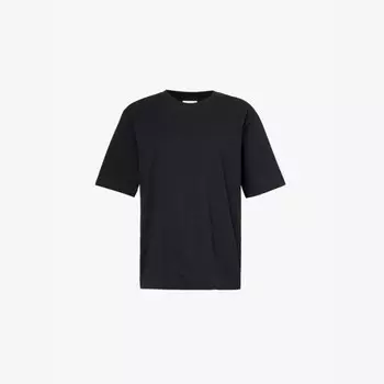 Футболка Heydu с круглым вырезом из хлопкового джерси Dries Van Noten, черный