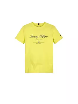 Футболка hilfiger essential per ragazzi Tommy, желтый