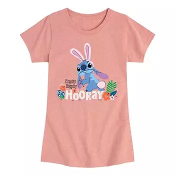 Футболка Hippity Hoppity с рисунком Hippity Hoppity для девочек 7–16 лет Disney's Lilo & Stitch Licensed Character