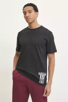 Футболка хлопковая Adibreak Adidas Originals, черный
