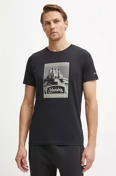 Футболка хлопковая CSC Seasonal Logo Columbia, черный