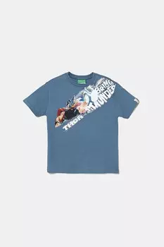 Футболка хлопковая детская x Marvel United Colors Of Benetton, синий