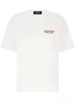 Футболка хлопковая DSQUARED2, белый