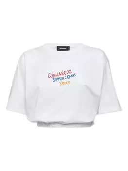 Футболка хлопковая DSQUARED2, белый
