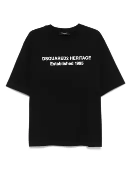 Футболка хлопковая DSQUARED2, черный