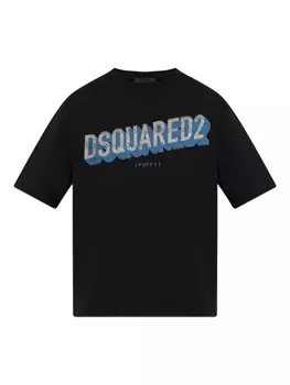 Футболка хлопковая DSQUARED2, черный