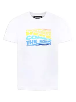 Футболка хлопковая DSQUARED2 KIDS, белый
