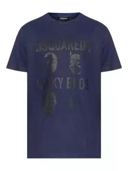 Футболка хлопковая DSQUARED2, синий