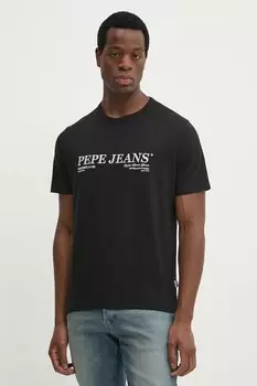 Футболка хлопковая DYLAN TEE Pepe Jeans, черный
