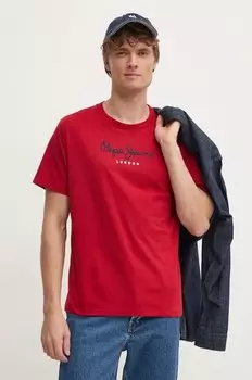 Футболка хлопковая Eggo Pepe Jeans, красный