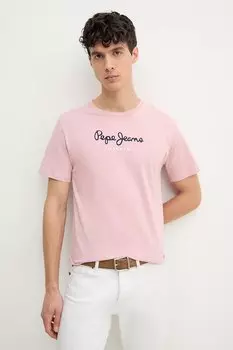 Футболка хлопковая Eggo Pepe Jeans, розовый
