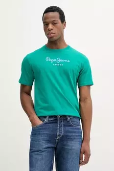 Футболка хлопковая Eggo Pepe Jeans, зеленый