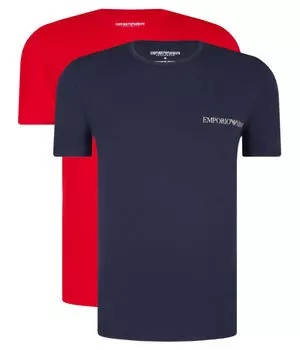 Футболка хлопковая Emporio Armani 2 шт, красный