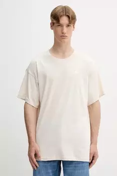 Футболка хлопковая Essentials Adidas Originals, бежевый
