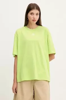 Футболка хлопковая Essentials Adidas Originals, зеленый