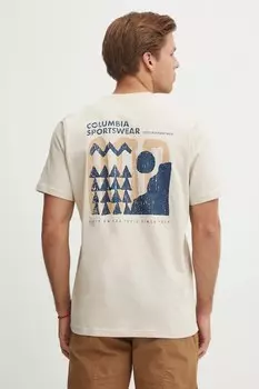 Футболка хлопковая Explorers Canyon Columbia, бежевый
