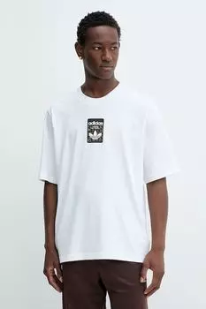 Футболка хлопковая Graphic Os Ss T Adidas Originals, белый