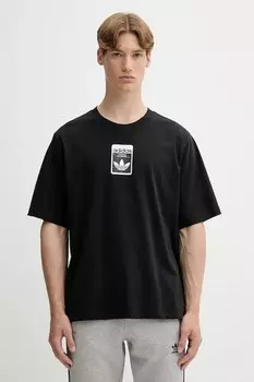 Футболка хлопковая Graphic Os Ss T Adidas Originals, черный