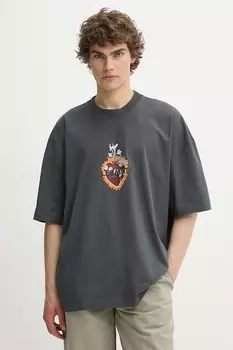 Футболка хлопковая HEARTFELT Allsaints, серый