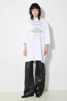 Футболка хлопковая Invitation Print Fiorucci, белый