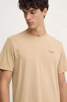 Футболка хлопковая Jacko Pepe Jeans, бежевый