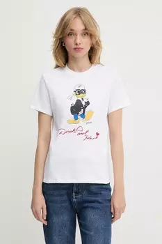 Футболка хлопковая KL X DISNEY Karl Lagerfeld, белый