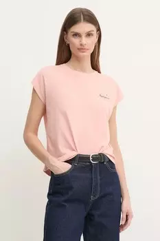 Футболка хлопковая LORENA Pepe Jeans, розовый