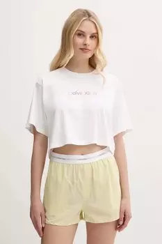 Футболка хлопковая lounge Calvin Klein Underwear, белый