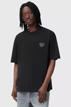 Футболка хлопковая LOVER Allsaints, черный