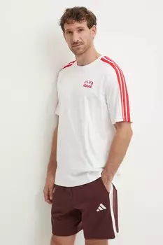 Футболка хлопковая M C COLLE Collegiate Adidas, белый