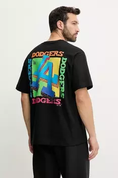 Футболка хлопковая MLB LA Dodgers Sundale 47 Brand, черный