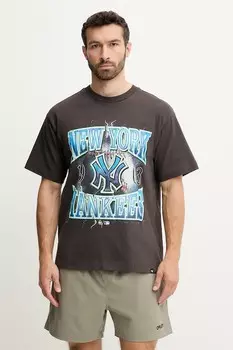 Футболка хлопковая MLB New York Yankees 47 Brand, серый