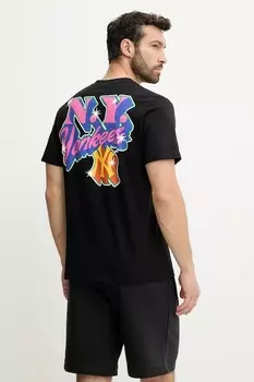 Футболка хлопковая MLB New York Yankees 47 Brand, черный