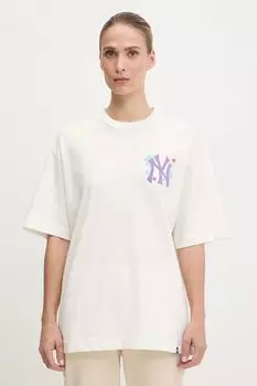 Футболка хлопковая MLB New York Yankees 47 Brand, белый