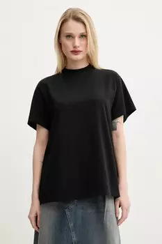 Футболка хлопковая Mm6 Maison Margiela, черный