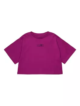 Футболка хлопковая MM6 Maison Margiela Kids, розовый