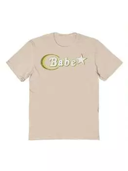 Футболка хлопковая Nearly There Babe Star с рисунком, бежевый