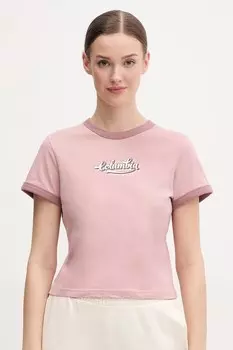 Футболка хлопковая Rolling Bend Columbia, розовый