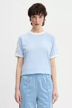 Футболка хлопковая Ruffle 3S Tee Adidas Originals, синий
