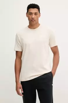 Футболка хлопковая Trefoil Essential Adidas Originals, бежевый