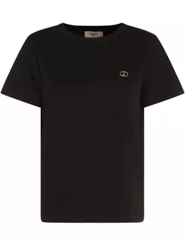 Футболка хлопковая TWINSET, черный