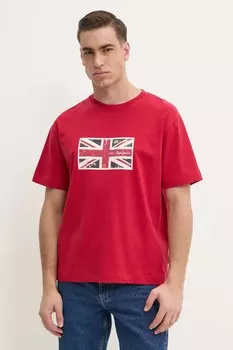 Футболка хлопковая UNION TEE Pepe Jeans, красный